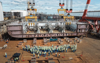 Keel-laying ceremony for Royal Caribbean's unnamed seventh Oasis-class ship, held on June 11, 2026.