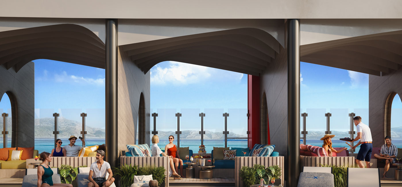 Image: The Celebrity Pool Club will feature cabanas (Photo Credit: Celebrity Cruises)