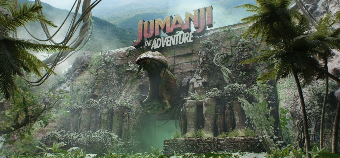 Image: Concept art for exterior of 'Jumanji - The Adventure' attraction. (image courtesy of Sony Pictures Entertainment)