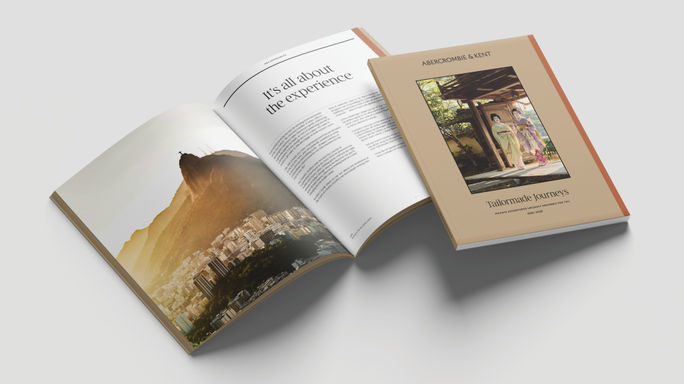 A newly branded A&K brochure. A newly branded A&K brochure.