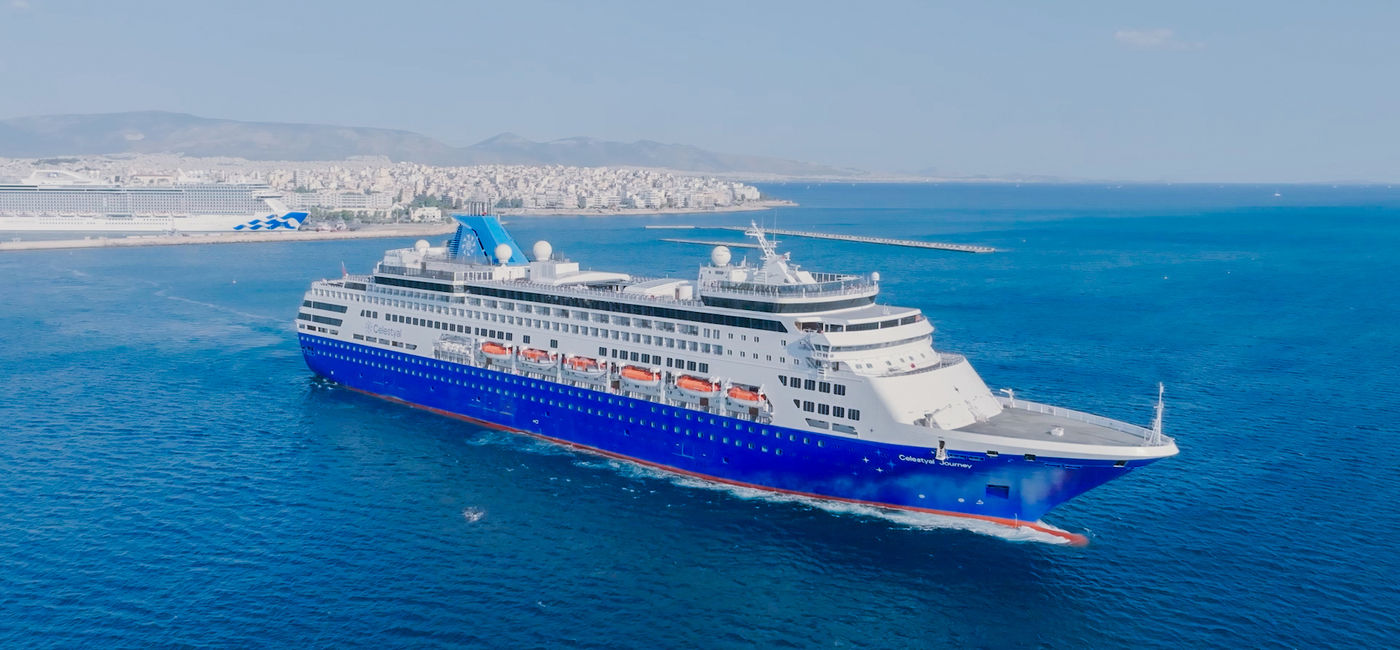 Image: Celestyal Journey near Athens, Greece. (Photo Credit: Celestyal Cruises)