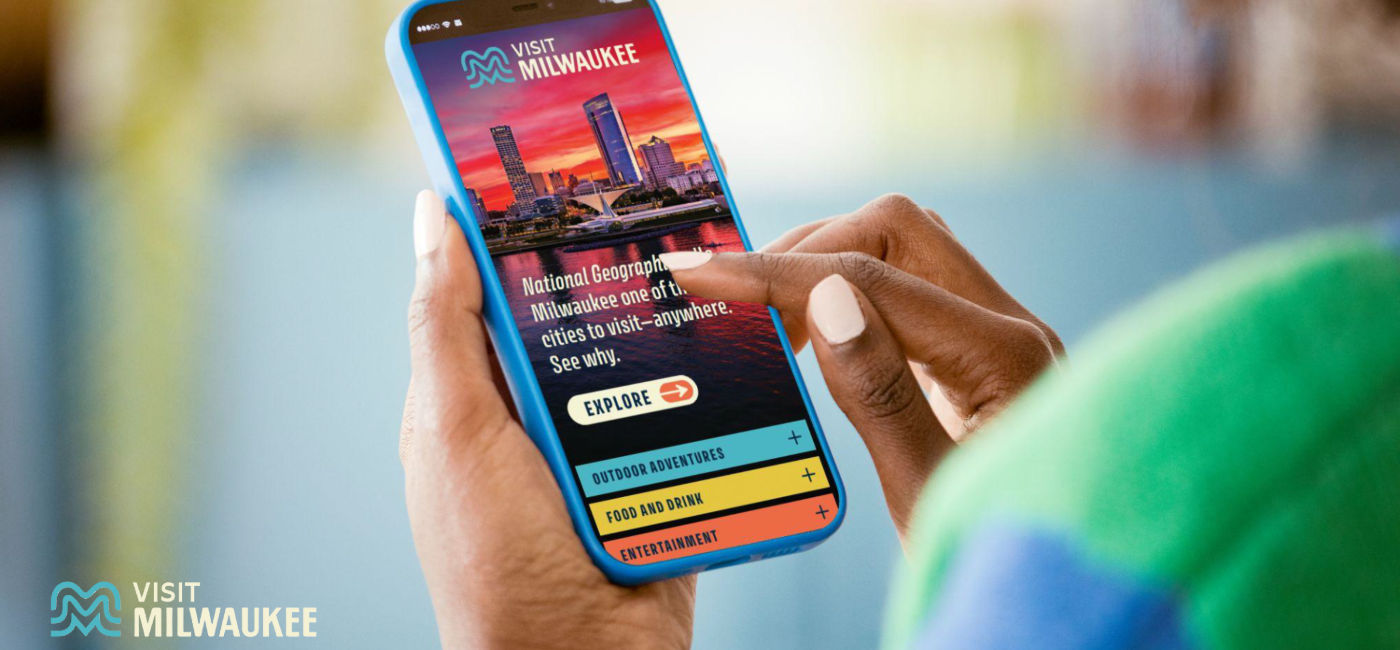 Image: Visit Milwaukee's new branding and logo will be shared across digital and physical platforms. (Photo Credit: Visit Milwaukee)