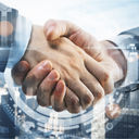 Businessmen shaking hands