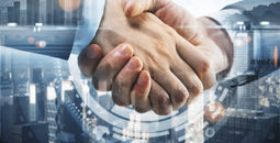 Businessmen shaking hands