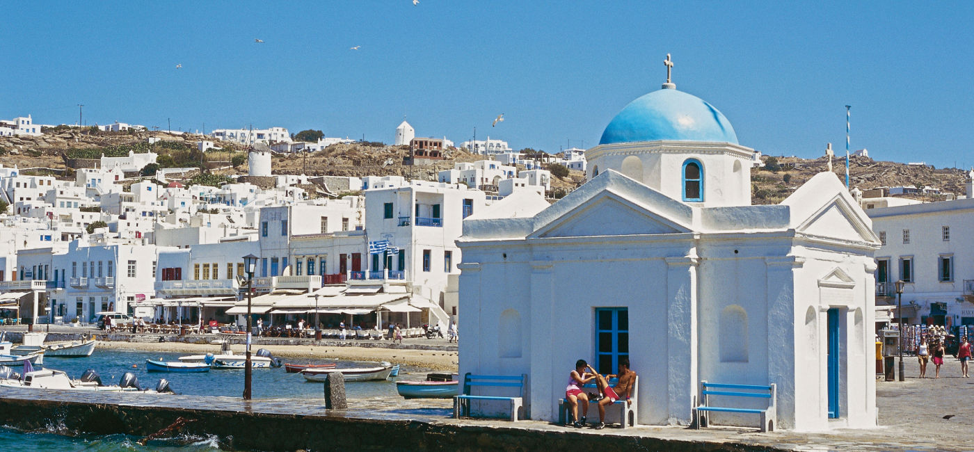 Image: Hora, the capital of the Greek island of Mykonos. (Photo Credit: GNTO / Y. Skoulas)