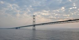 lacey pfalz, mackinac bridge, michigan, bridges of the united states, us bridges, mackinac, lake huron, lake michigan