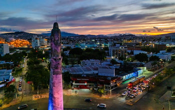 Sunset over Guadalajara, Mexico.
