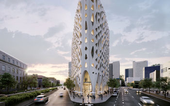 Rendering of new Populus hotel in Denver