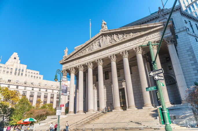 New York County Courthouse in Manhattan