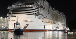 MSC World Asia floats out