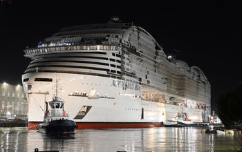 MSC World Asia floats out