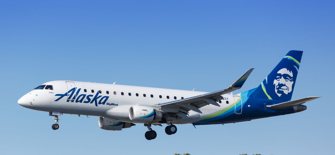 Image: The route will operate with an Alaska Airlines Embraer 175 jet. (Photo Credit: Markus Mainka/Adobe)