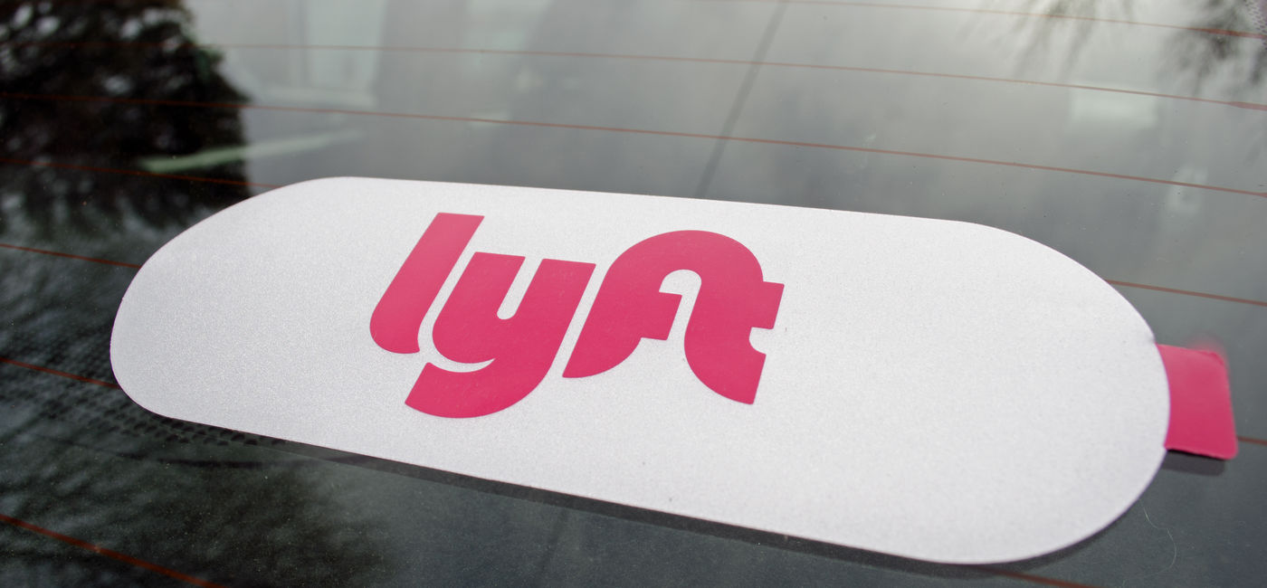 Image: Lyft sticker. (Photo Credit: lindaparton / Adobe Stock)
