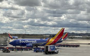 Southwest Airlines plane at Phoenix Sky Harbor International Airport