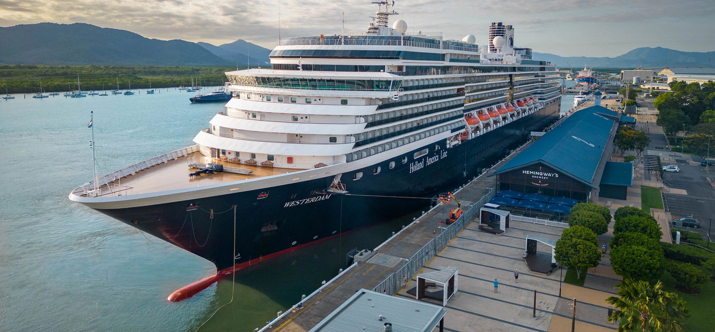 Image: The Westerdam ports in Cairns, Australia. (Photo Credit: Holland America Line)