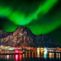 Northern lights aboard the MS Trollfjord