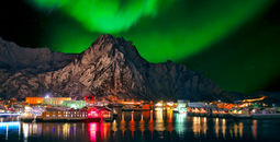 Northern lights aboard the MS Trollfjord