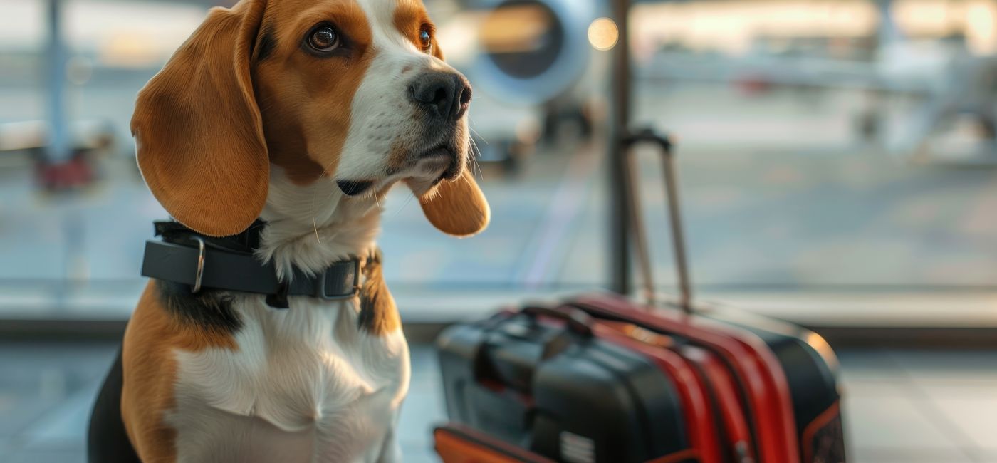 Image: Dog at airport (Photo Credit: Adobe Stock)