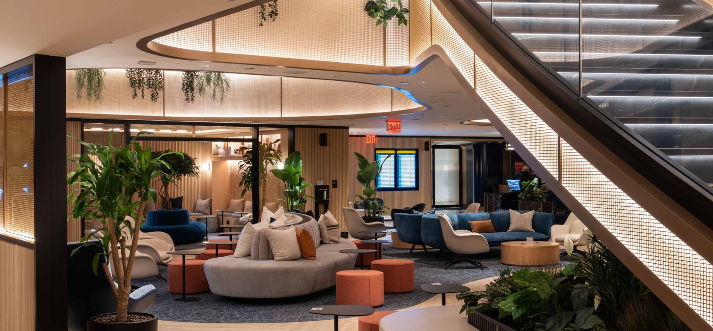 Image: Inside the Chase Sapphire Lounge by The Club at LaGuardia (Photo Credit: Angela Sun/Chase Sapphire)