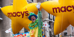 Macy's, Thanksgiving, parade, balloons, clown, New York, New York City, NYC, holidays