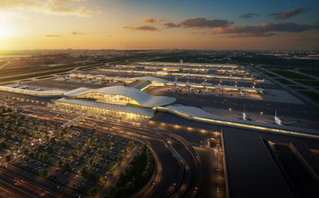 Conceptual rendering of Washington Dulles transformation