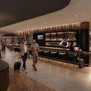 Dining area of new Admirals Club at CLT