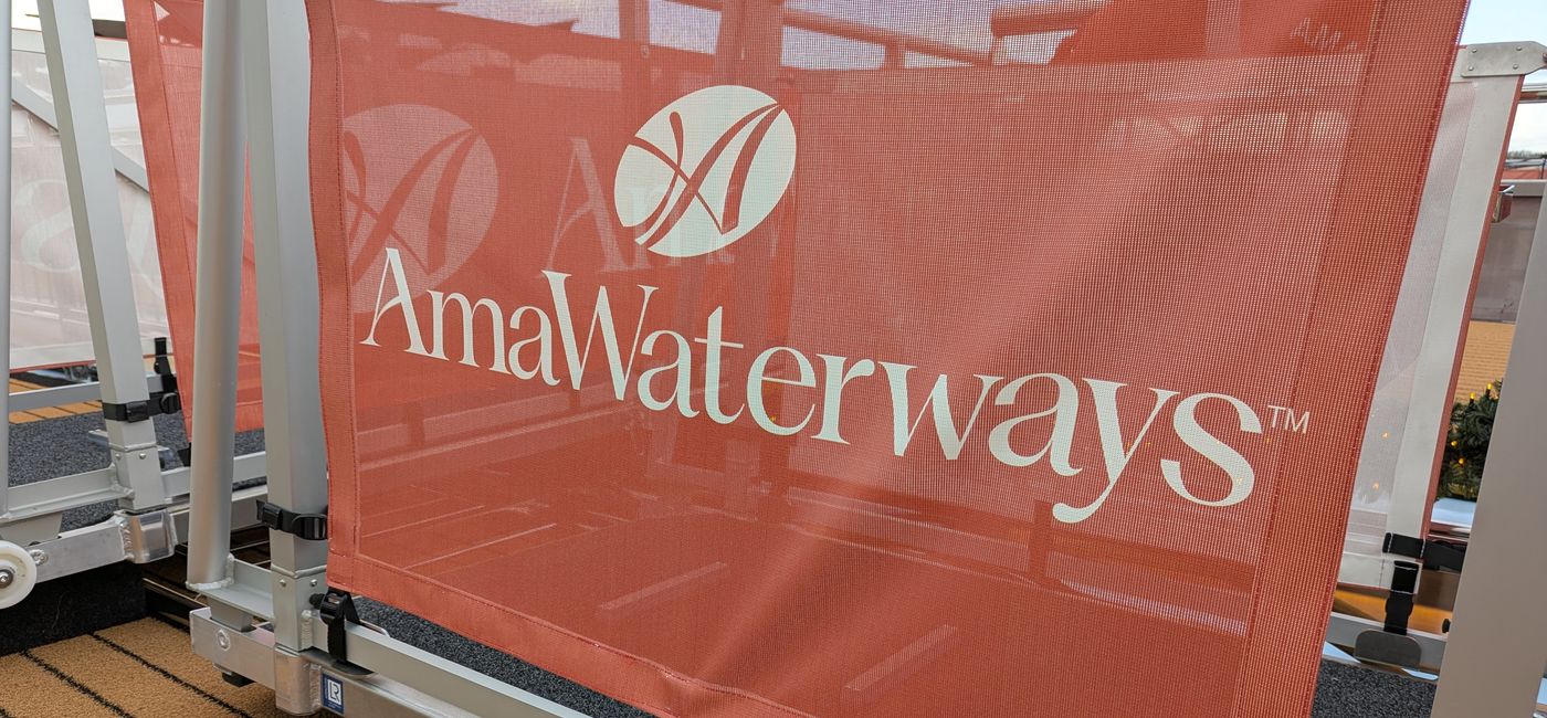 Image: AmaWaterways new logo and color scheme (Photo Credit: Eric Bowman)