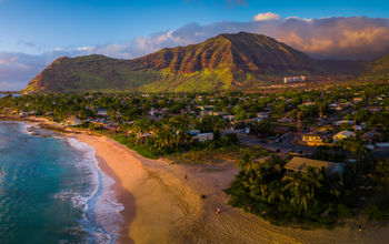 Papaoneone Beach on Oahu's west coast, Hawaii.