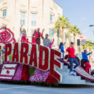 The Rose Parade in Pasadena is famous for their floats full of flowers