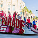 The Rose Parade in Pasadena is famous for their floats full of flowers