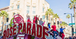 The Rose Parade in Pasadena is famous for their floats full of flowers