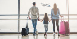 Family at the airport.
