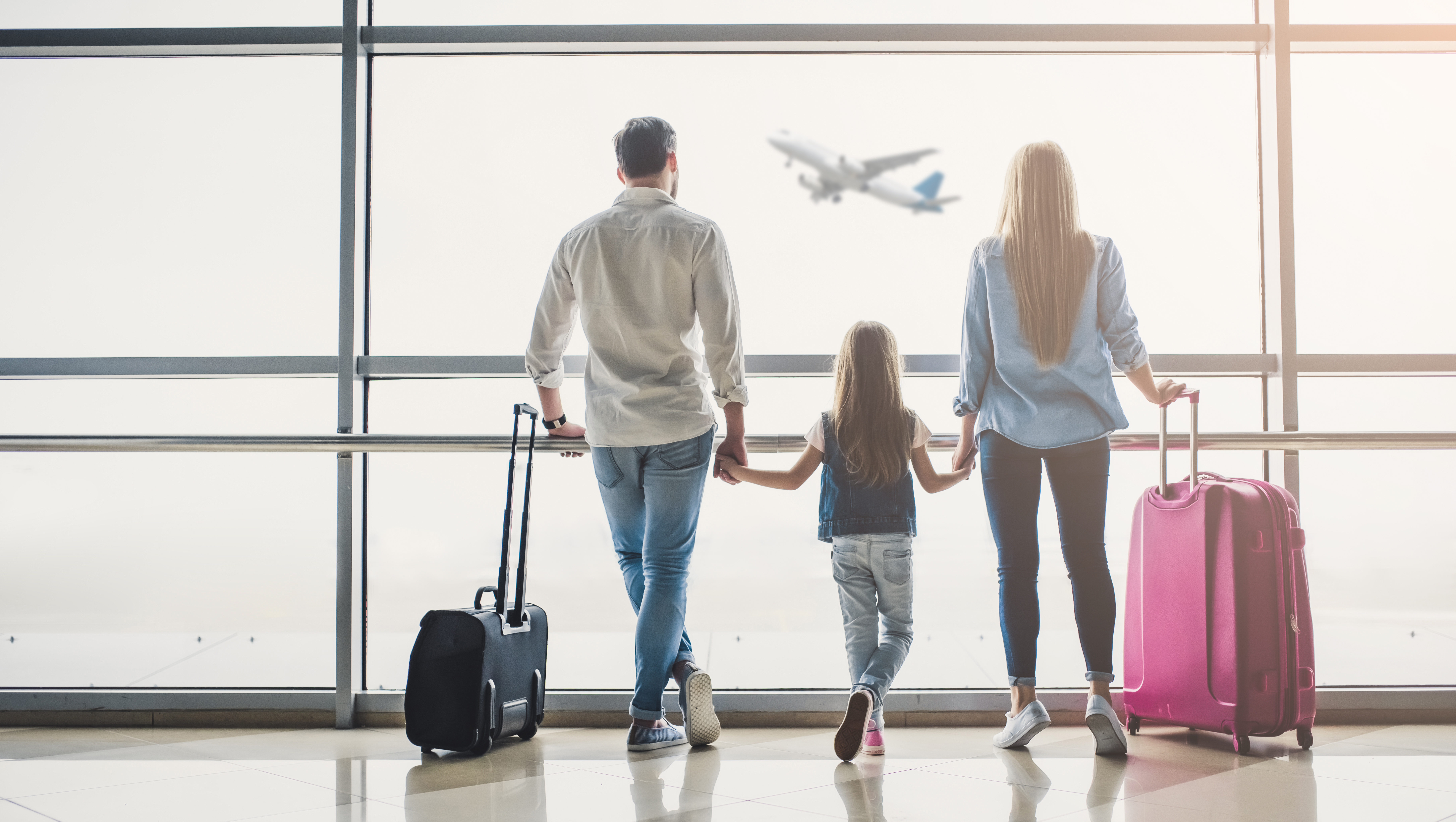 Family at the airport.