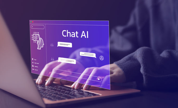Chat with Artificial Intelligence technology. Chat with Artificial Intelligence technology.