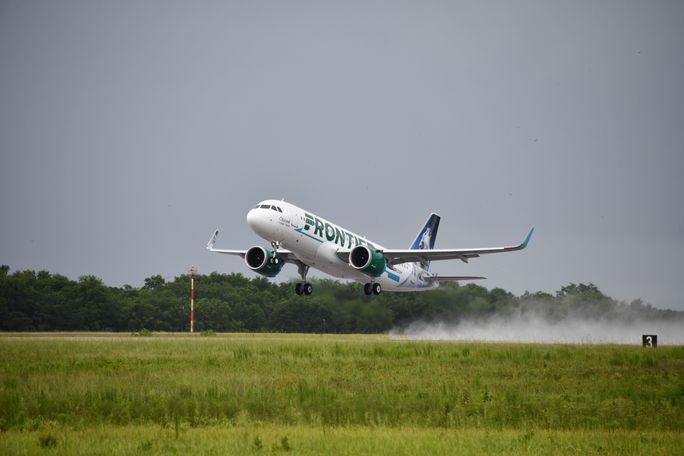 Frontier Airlines plane.