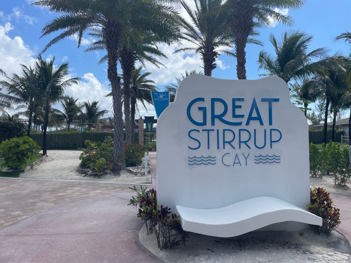 Construction is underway to enhance Great Stirrup Cay