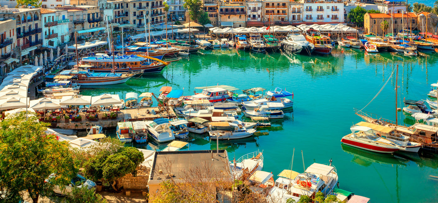 Image: Kyrenia (Girne) old harbor on the northern coast of Cyprus. (Photo Credit: Adobe Stock/Vladimir Sazonov)