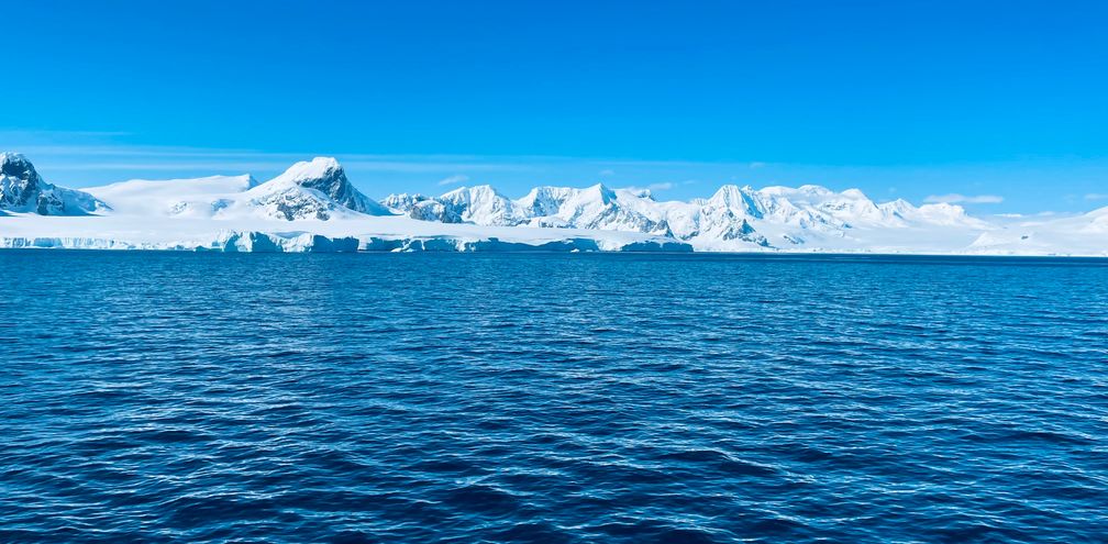 The sun can be intense in Antarctica.