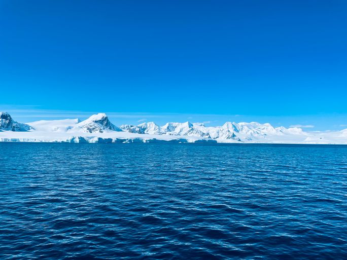 The sun can be intense in Antarctica.