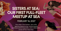 Virgin Voyages, sisters at sea, cruise entertainment, cruise events