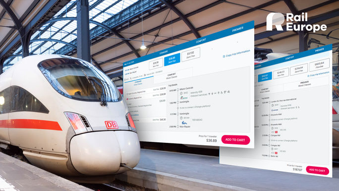 Rail Europe streamlines the booking process for travel advisors. 