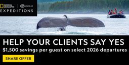 $1,500 Saving Per Guests Towards Select 2026 Departures