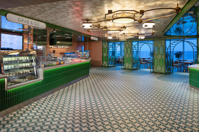 The new Spice Cafe inside The Bazaar on Celebrity Xcel