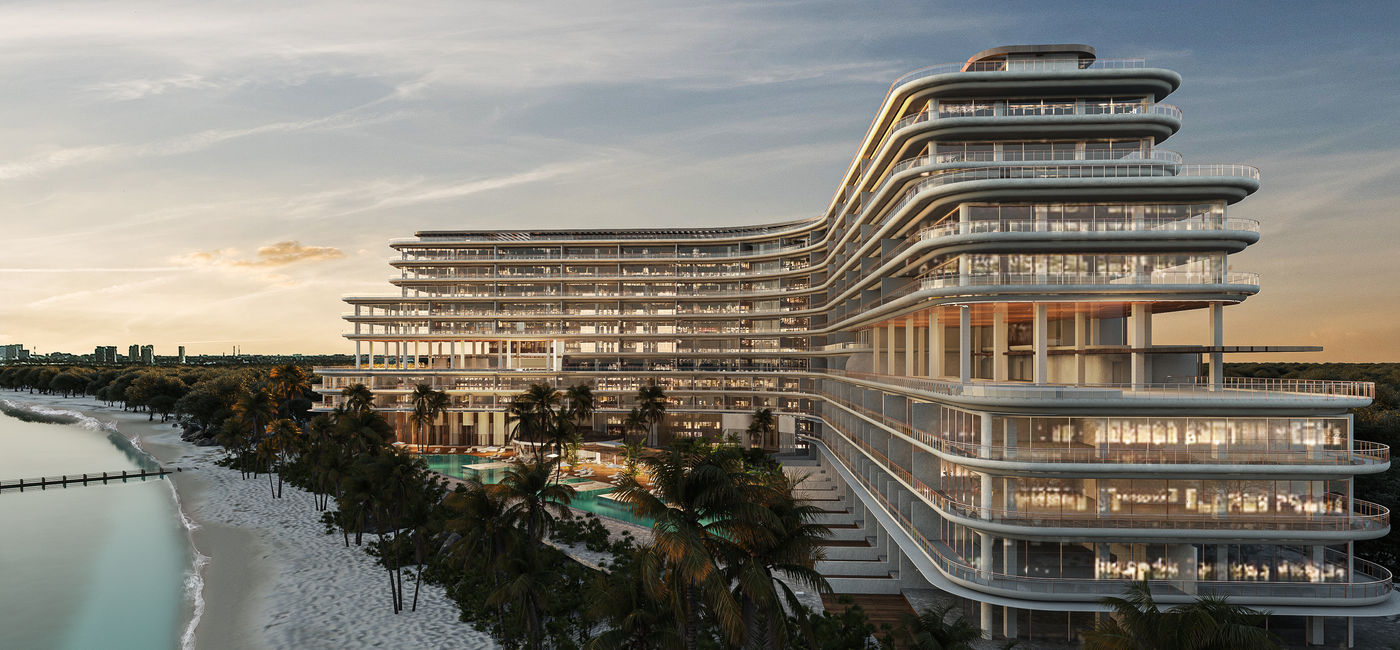 Image: Rendering of the exterior of The St. Regis Costa Mujeres resort. (Photo Credit: Marriott International)