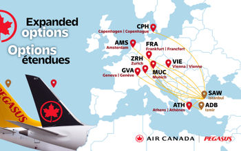 Air Canada élargit son réseau en Turquie grâce à une entente interligne avec Pegasus Airlines