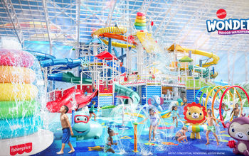Rendering of the first Mattel Wonder Indoor Waterpark
