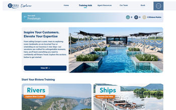 The new Riviera Explorer training platform