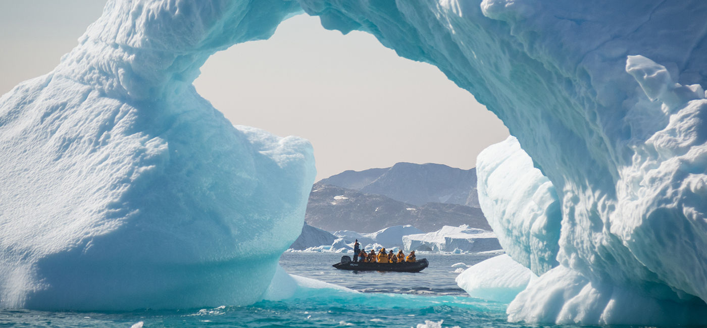 Image: Zodiac cruise in Greenland with Quark Expeditions (Photo Credit: Quark Expeditions)