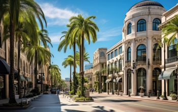 Rodeo Drive in Los Angeles, California.