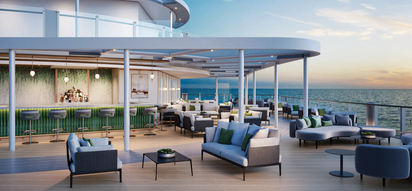 Image: A rendering of the Dusk Lounge on Silver Ray (Photo Credit: Silversea Cruises)